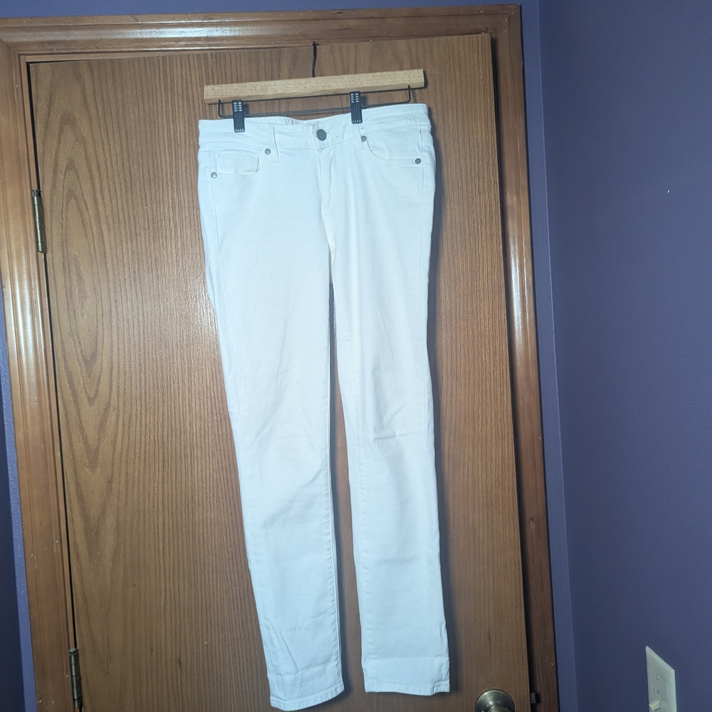 PAIGE‎ Skyline Ankle Peg White Jeans | Size 27